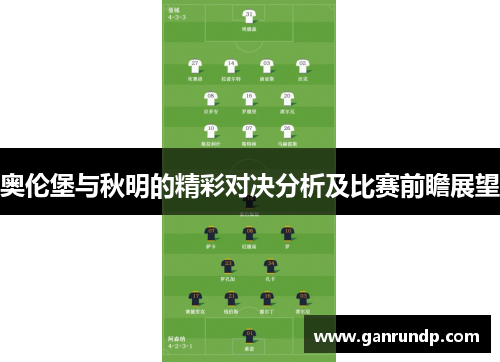 奥伦堡与秋明的精彩对决分析及比赛前瞻展望